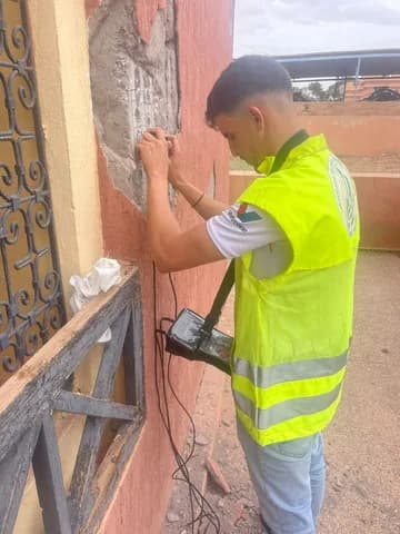Auscultation d’un mur en béton