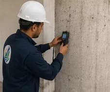 Auscultation d’un voile en béton