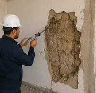 Sondage d’un mur en maçonnerie